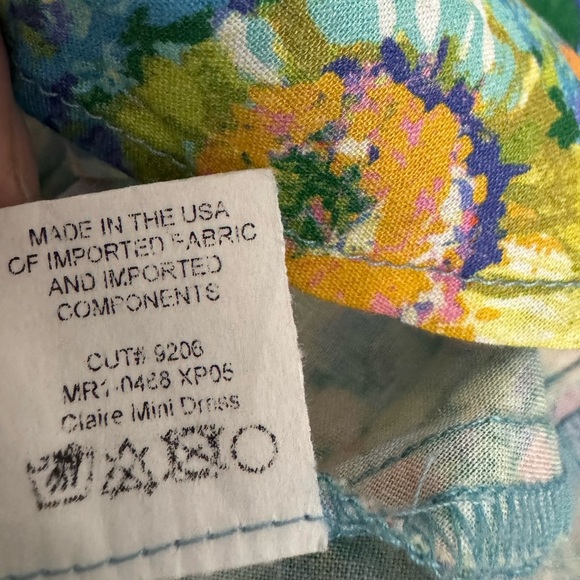 Show Me Your Mumu Claire Mini Dress Painterly Petals Print Small Resortwear Boho - Picture 9 of 13